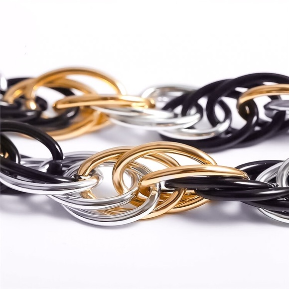 ⚜️[𝟯𝟬%𝗢𝗙𝗙|𝗯𝘂𝗻𝗱𝗹𝗲𝘀 𝟯+]⚜️Big Link Tree-Tone Choker NEW - Picture 3 of 9